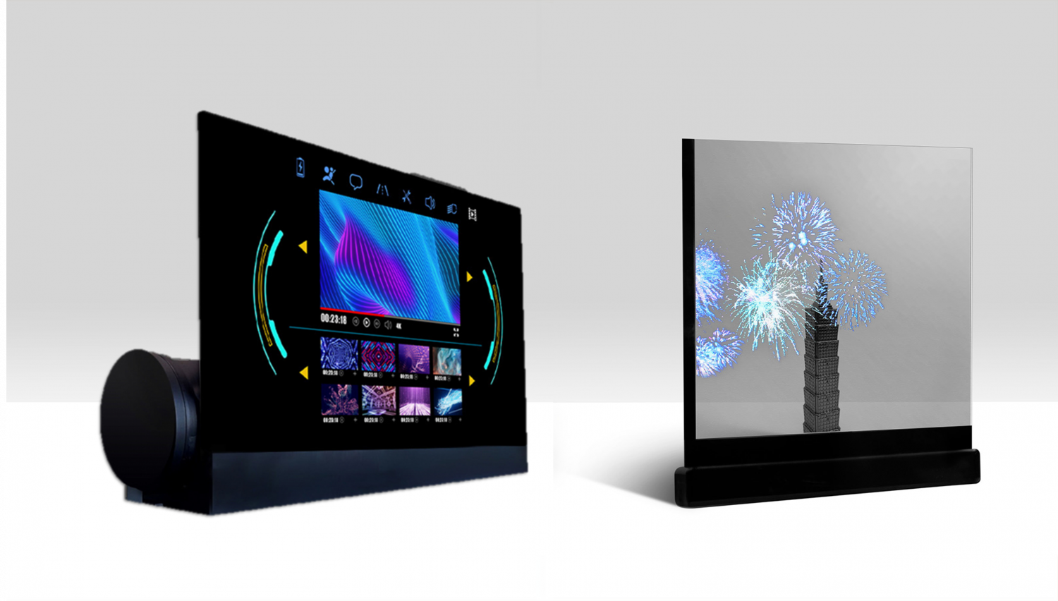 可捲式、折疊性、高透明